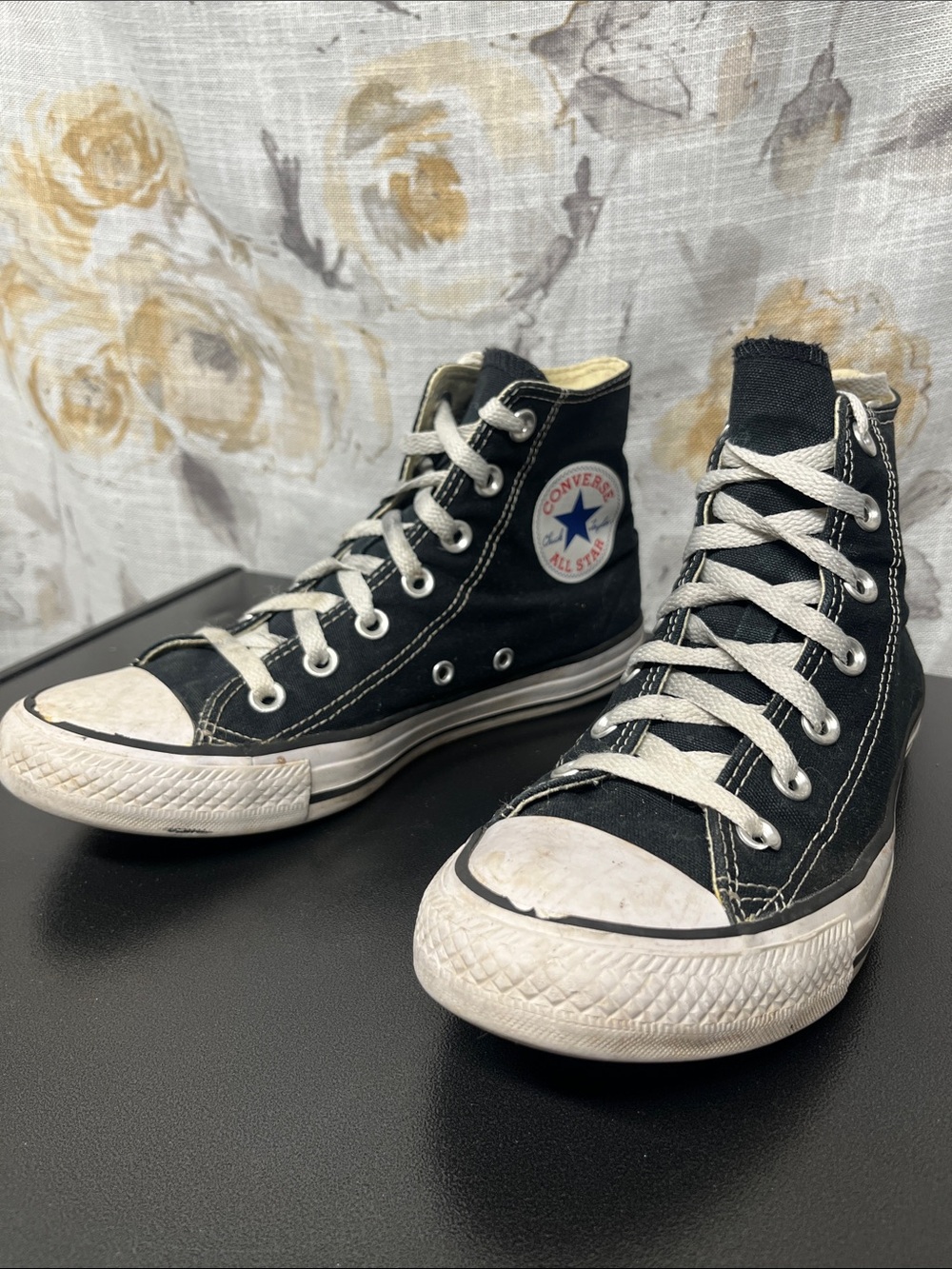 Converse Black and White High Top Sneakers
